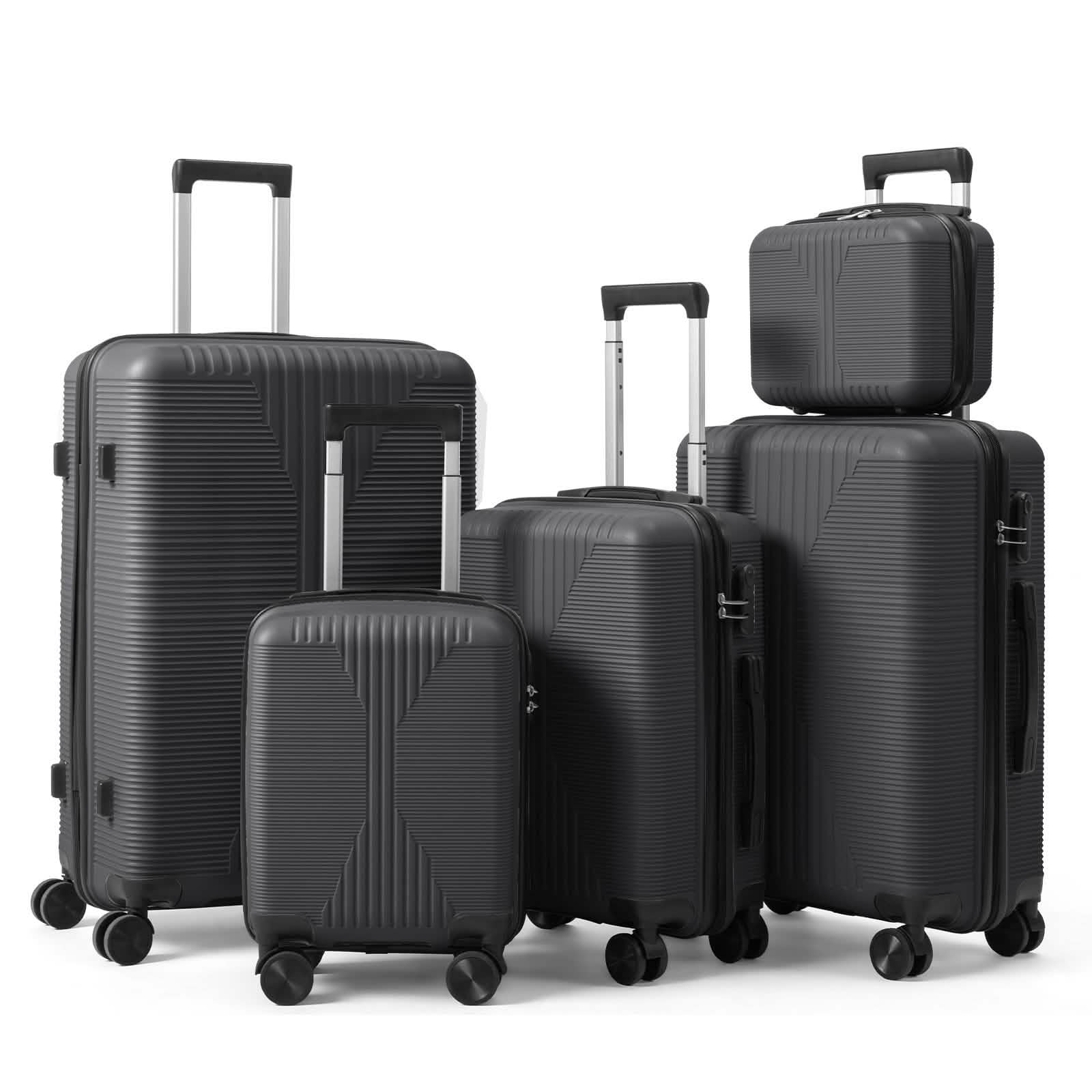 5-Piece Lightweight Luggage Set with Lock – 12/16/20/24/28 Inch