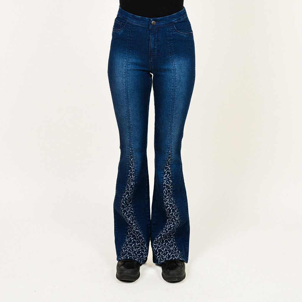 Printed Leg Insert Bootcut
