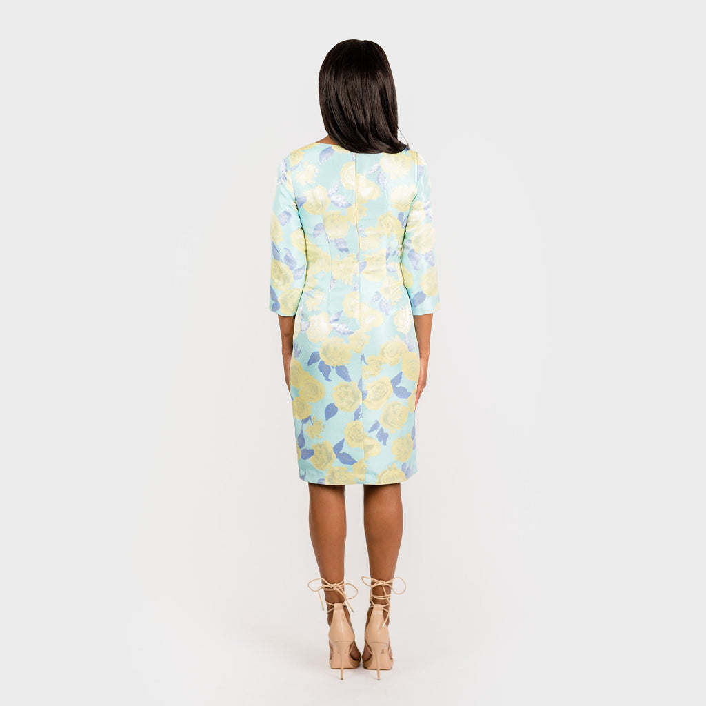 CN7173E 3/4 Slv Sheath Dress