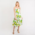 CN7203 Spaguetti Strap Flared Dress
