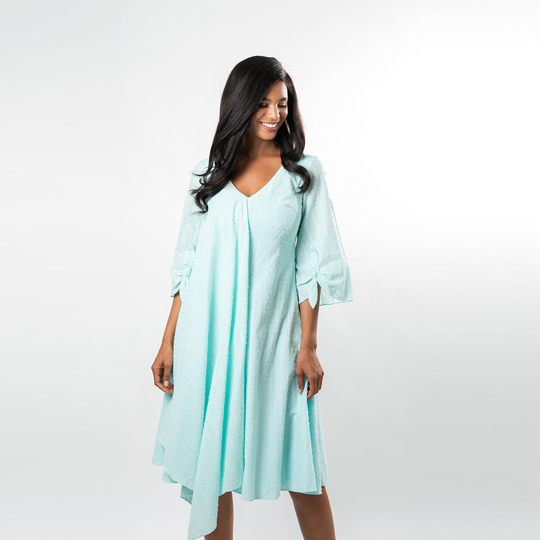 Asymmetric Flared Overlay A-line Dress