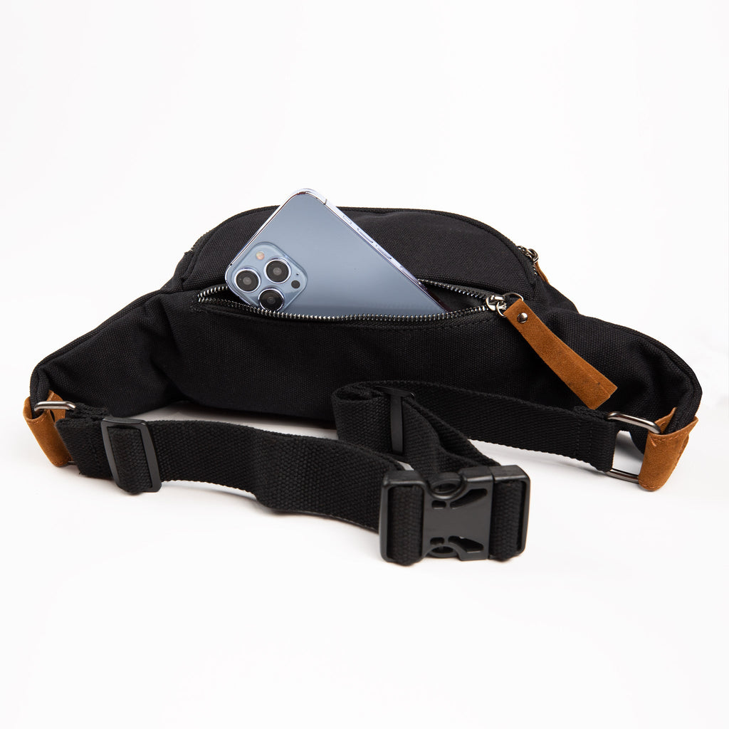 SYB Cross Body Fanny Pack – Canvas Traveler | EMF & 5G Blocking Bag