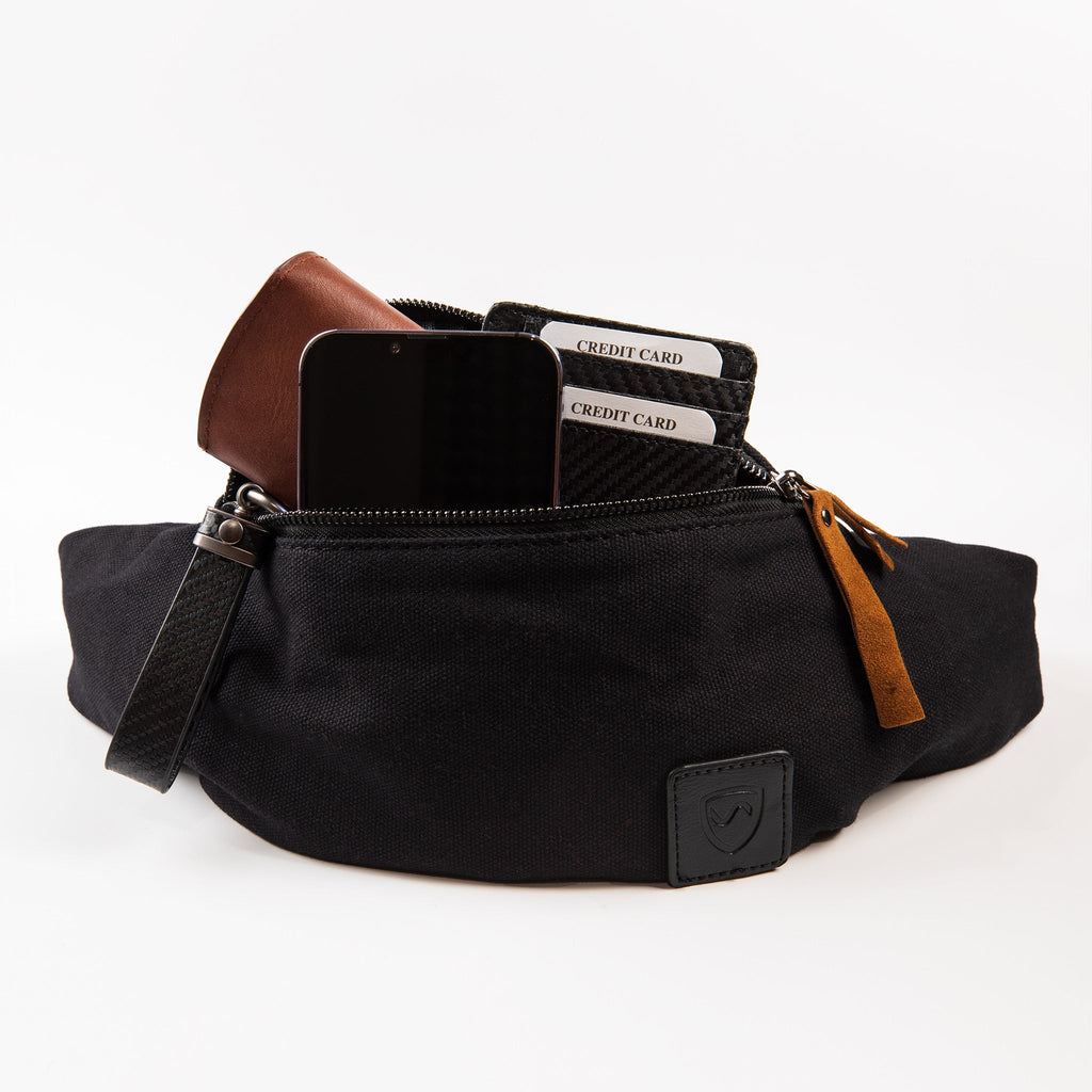 SYB Cross Body Fanny Pack – Canvas Traveler | EMF & 5G Blocking Bag