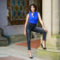 Fringed Hem Capris Jeans