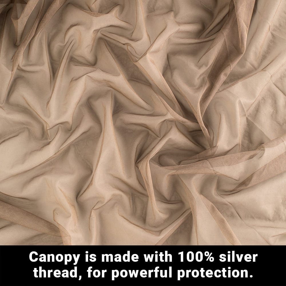 SYB Faraday Bed Canopy – Full-Body EMF & 5G Protection While You Sleep